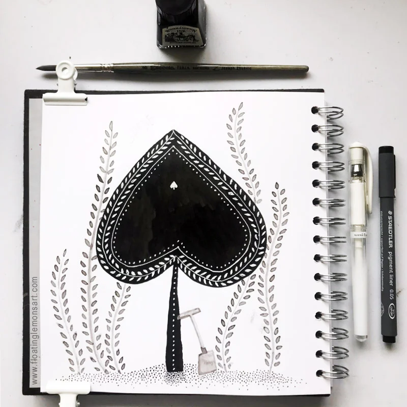 Inktober 15: Spade