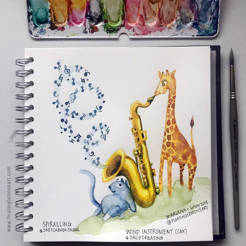 Daily01-Spiralling-Saxophone1-floatinglemonsart.jpg