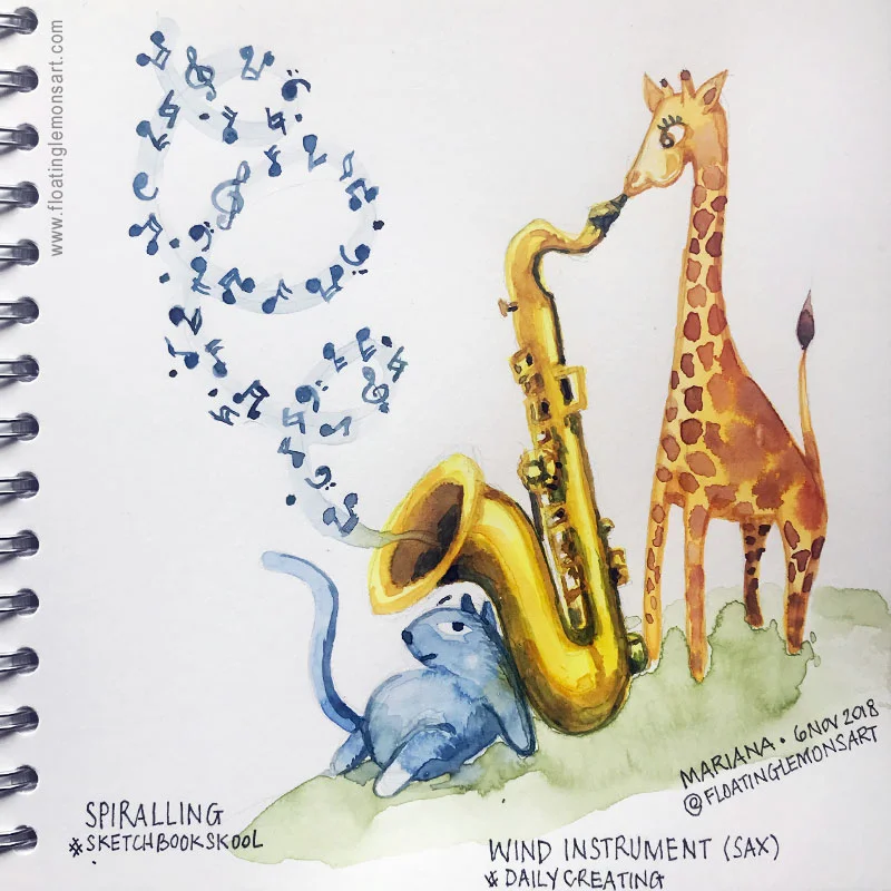 Daily01-Spiralling-Saxophone2-floatinglemonsart.jpg