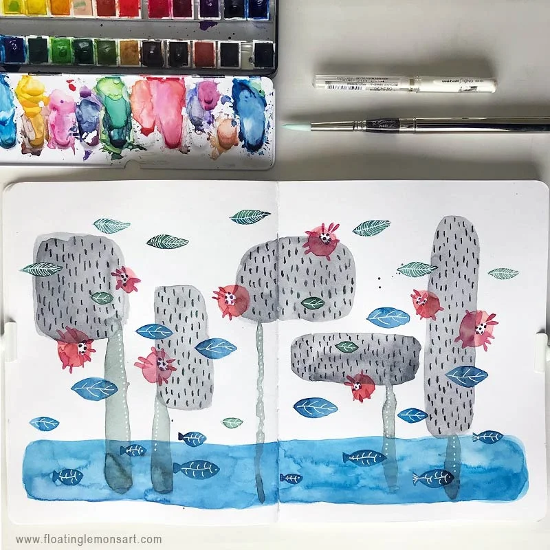 Quirky Weird by Floating Lemons Art