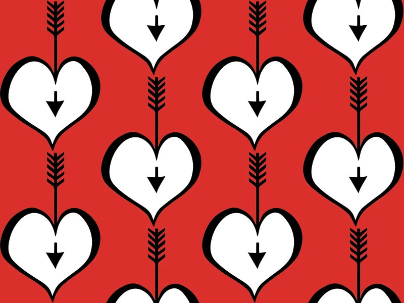 Hearts White by Floating Lemons Art