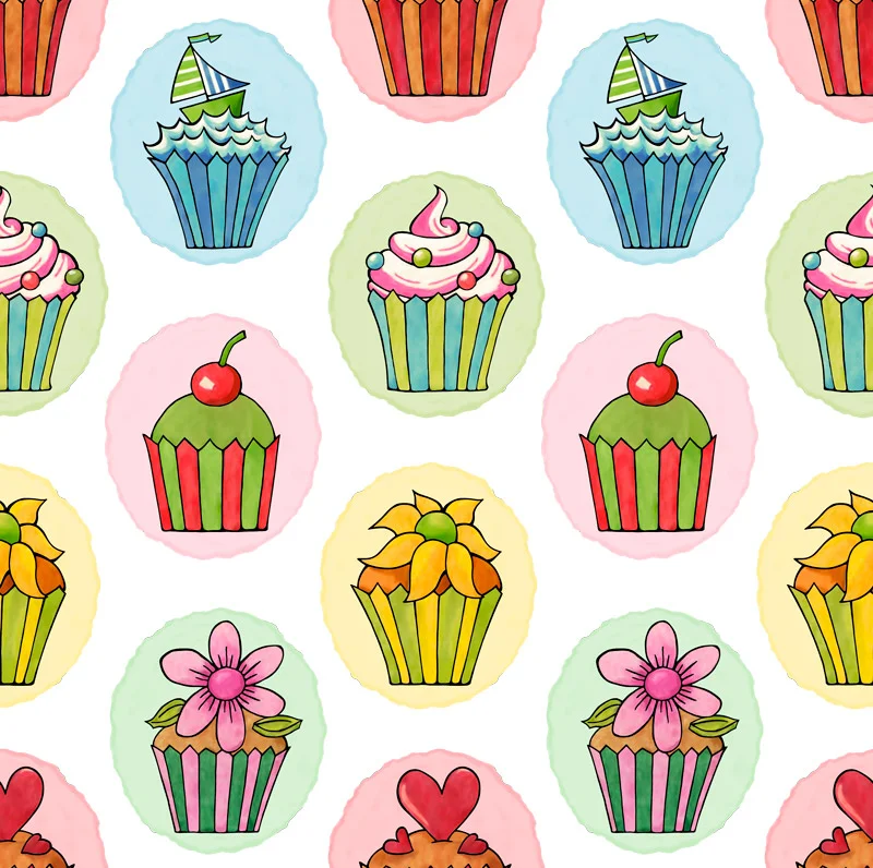 Quirky Cupcakes by Floating Lemons Art