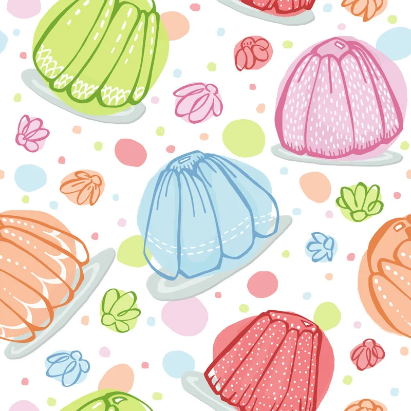 Wibbly Wobbly Jelly by Floating Lemons Art