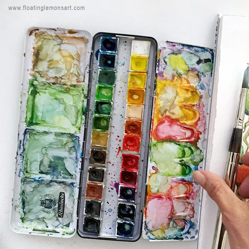 Schmincke watercolour set: Floating Lemons Art