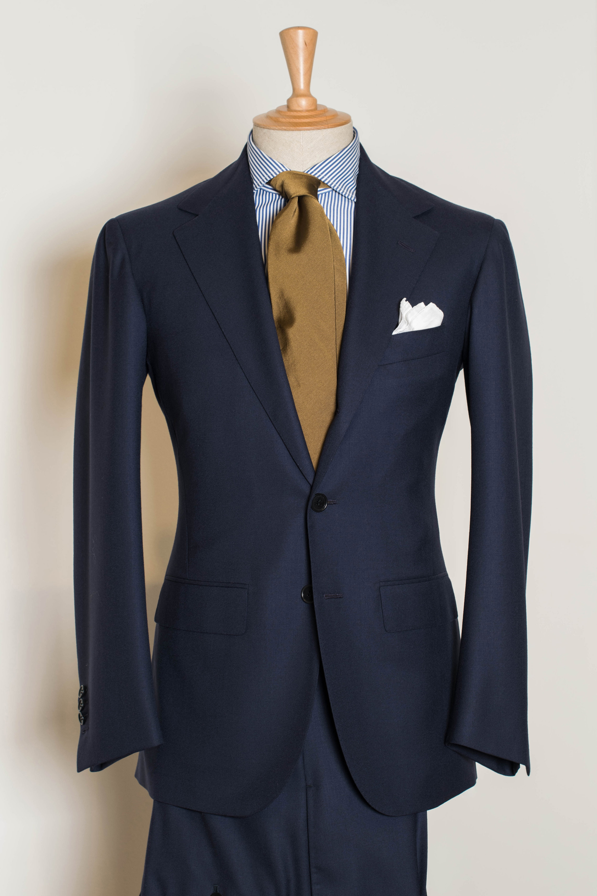 SV1001, Blue Wool Suit — Sartoria Vestrucci