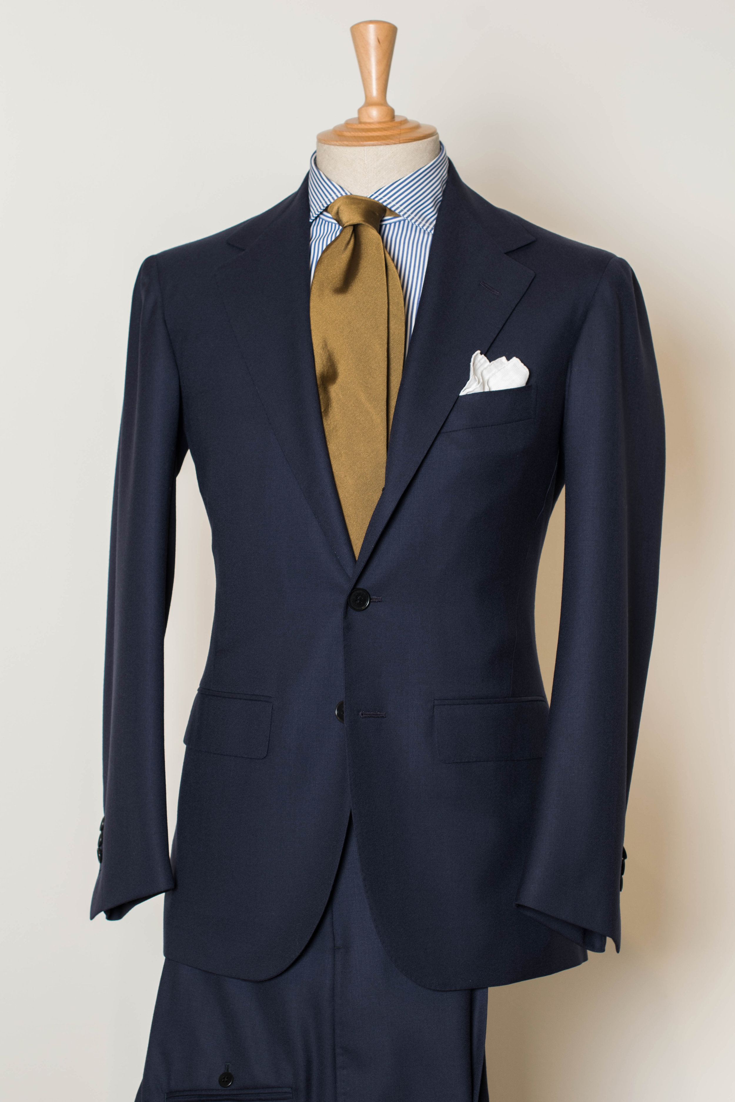 SV1001, Blue Wool Suit — Sartoria Vestrucci