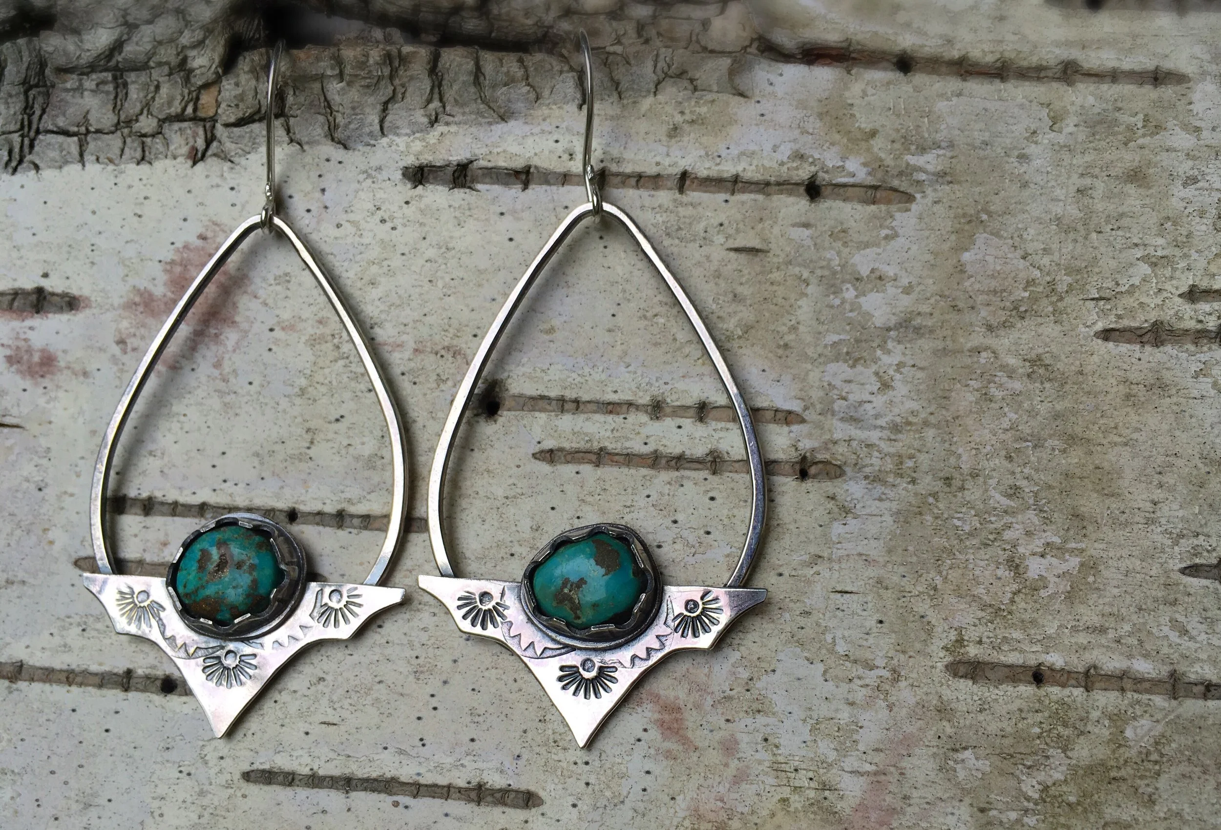 turquoise stamped tears 1.JPG