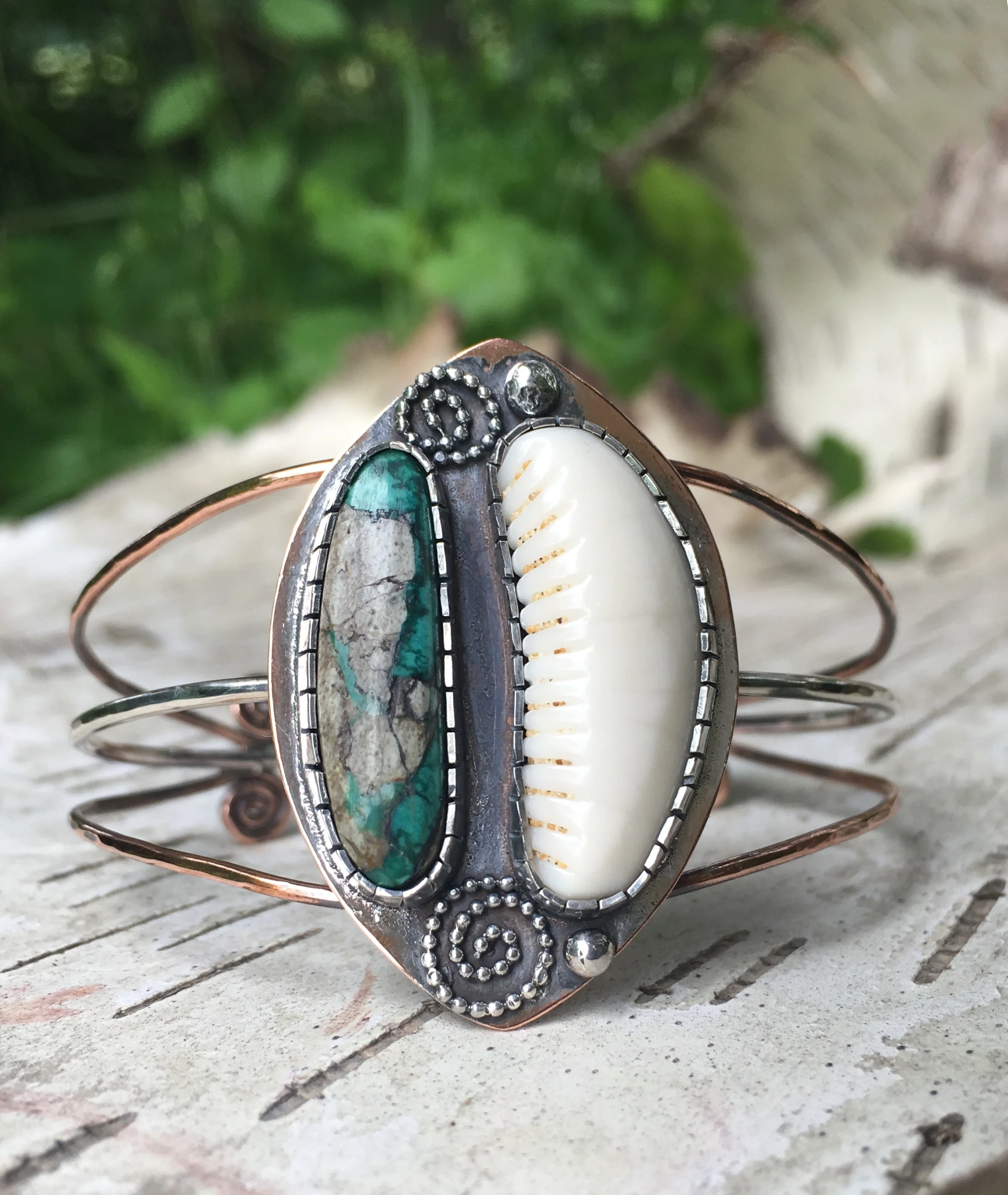 turquoise cowry cuff 3.jpg