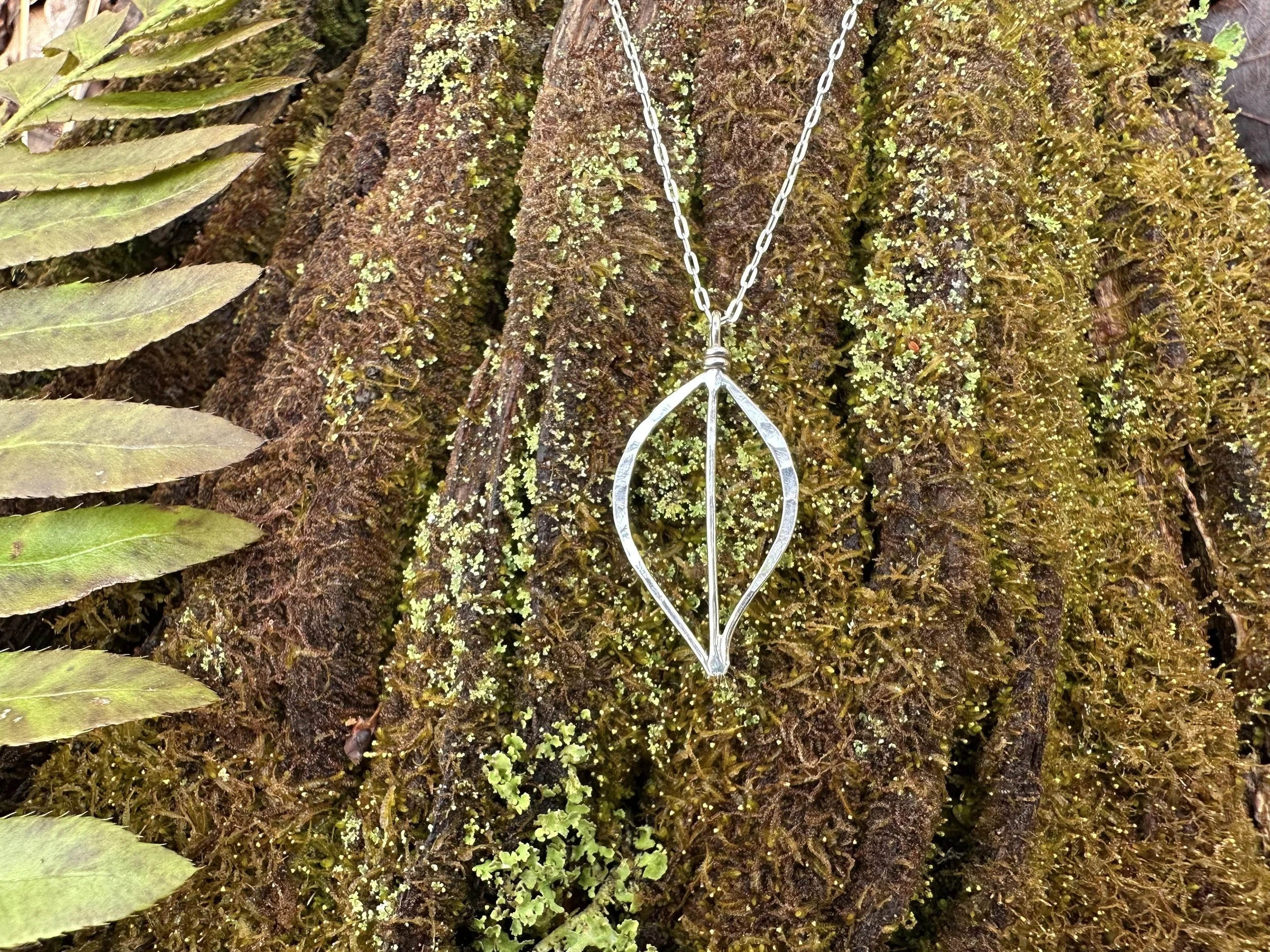 Silver Leaf Necklace