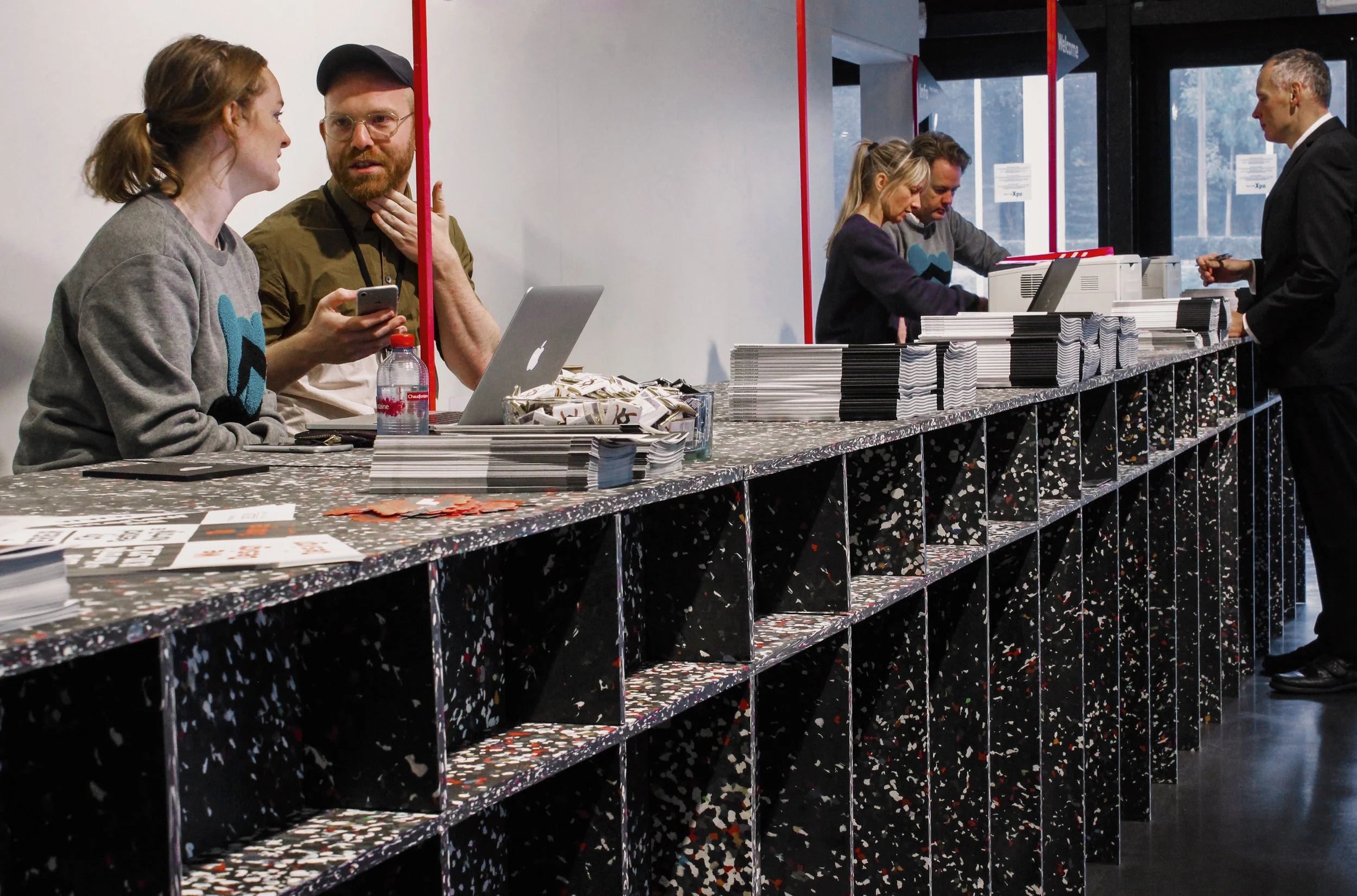 Entrance Desk @ Interieur Biennale Kortrijk 2018 with Studio Verter