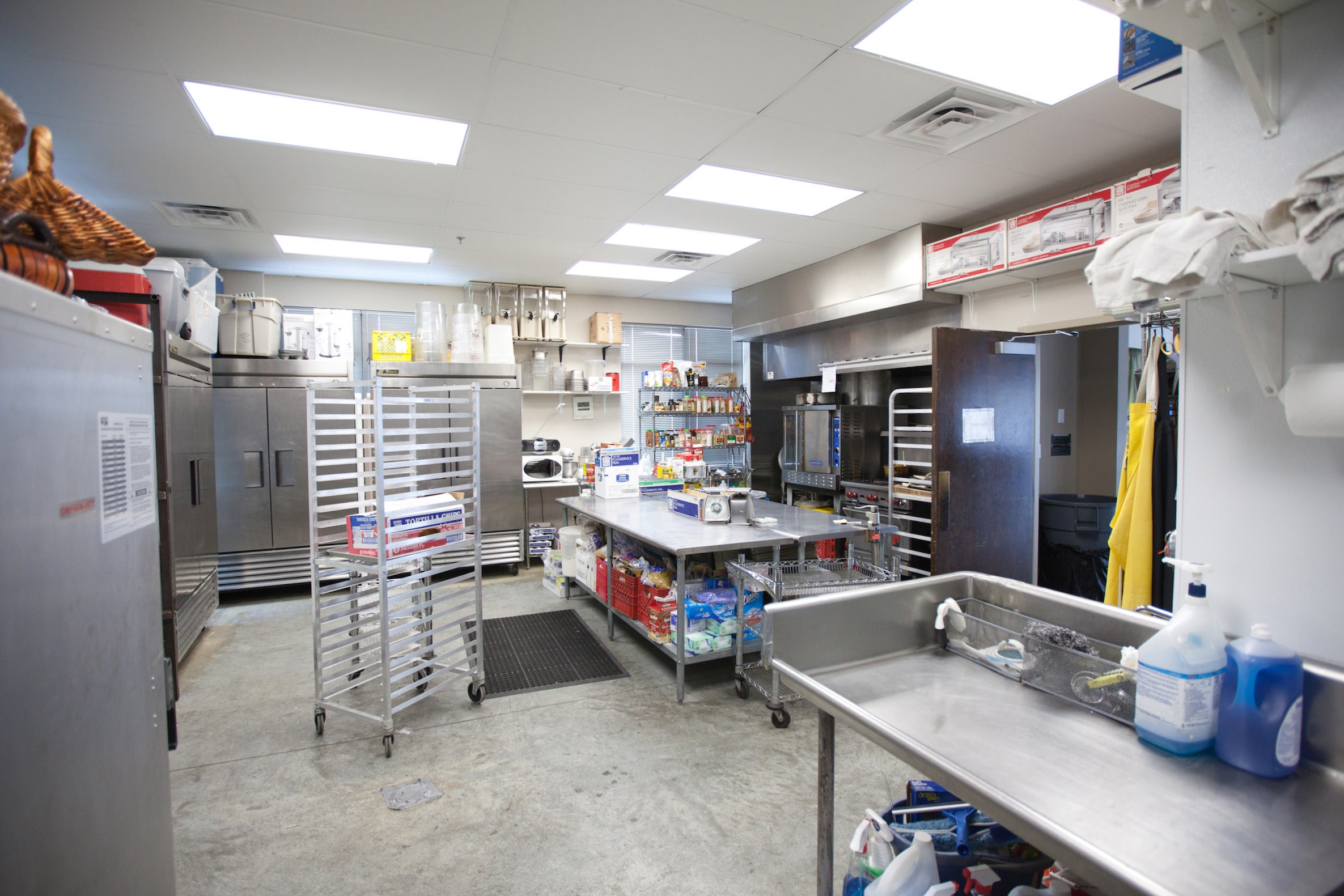 Commercial kitchen at Terrace On the Green Event Space