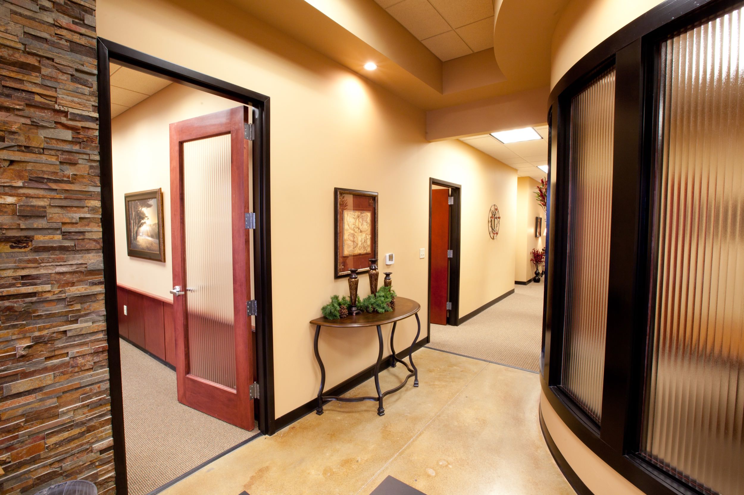 Hallway in an office at Centennial Park