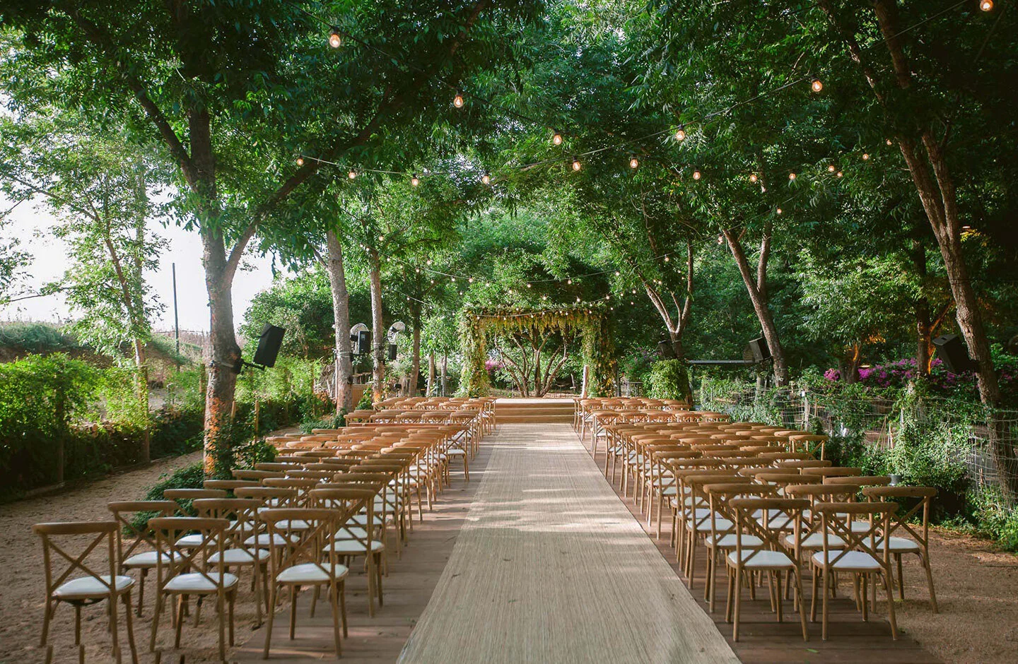 Walking down the isle