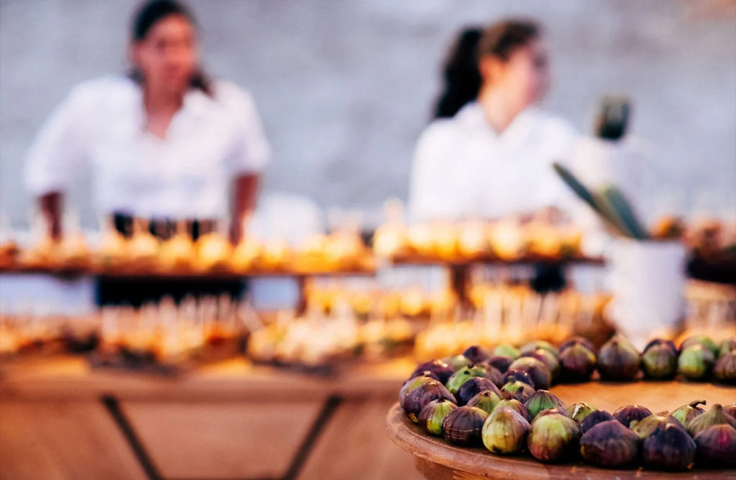 With authentic delicatessens 