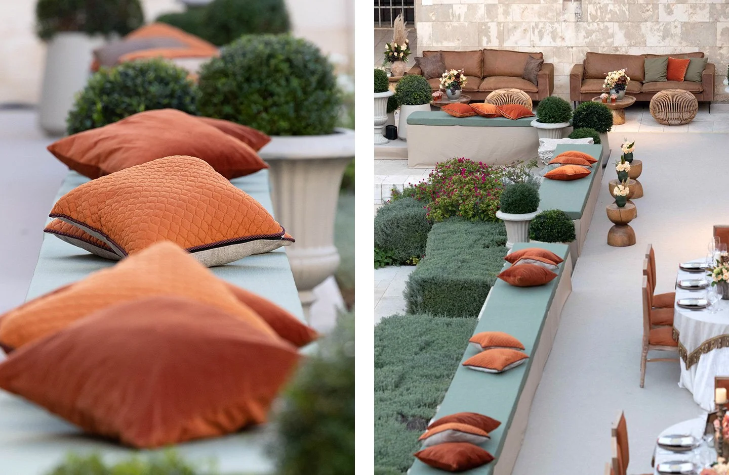 Warm colors and lighting