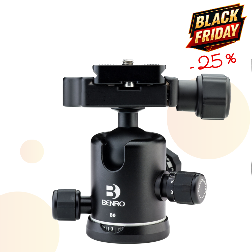 BENRO B0 -25% ! Tête Rotule à friction + Plateau PU50 - Capacité 8 kg