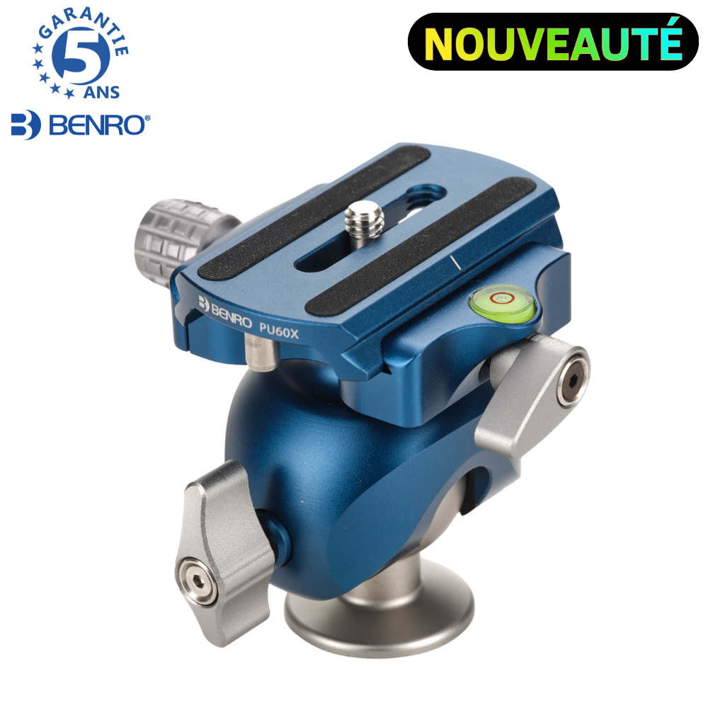 BENRO FS30PT Tête Rotule inversée + Plateau Arca BENRO PU60X - 230 g Capacité 5,5 Kg hauteur 7,2 cm longueur 8,7 cm + Plateau Arca BENRO PU60X