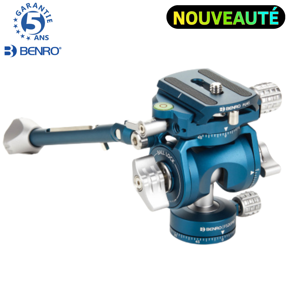 BENRO  FS20PROC Tête hybride Photo & Vidéo Arca 310 g Capacité 4,5 Kg hauteur 8,2 cm longueur 7,8 cm
