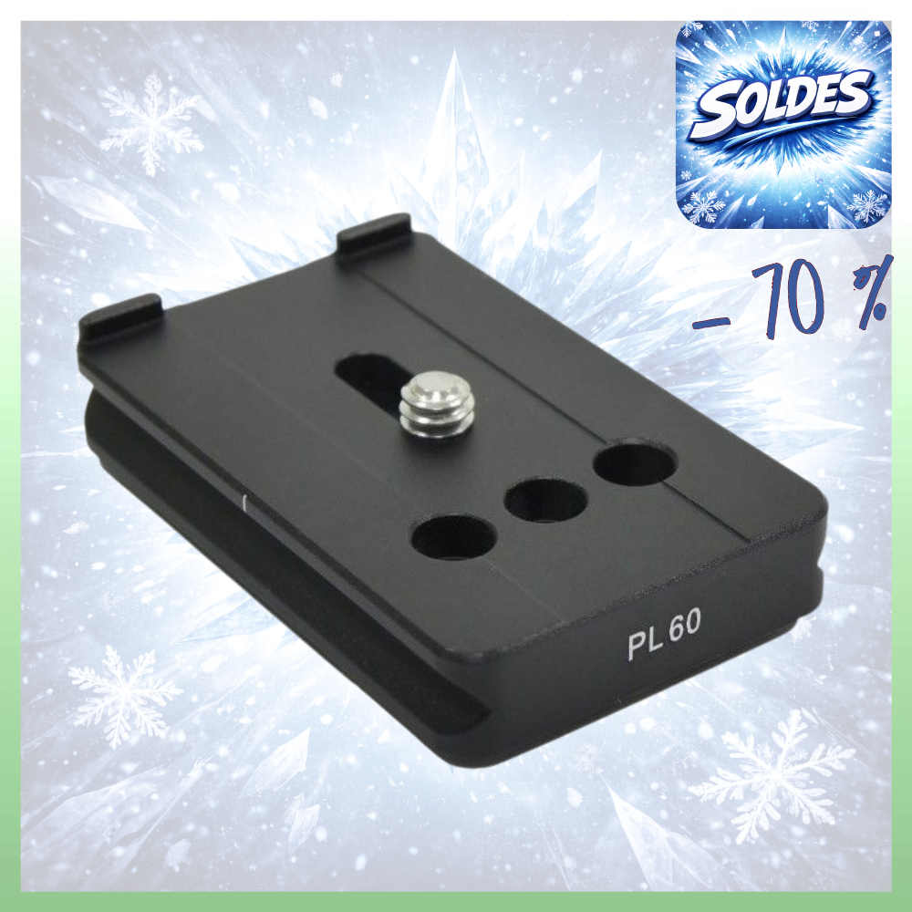 BENRO PL60 -70% ! Plateau Arca-Swiss pour Objectif Longueur 60 mm pour Tête GH2, GH3, GH5C ...