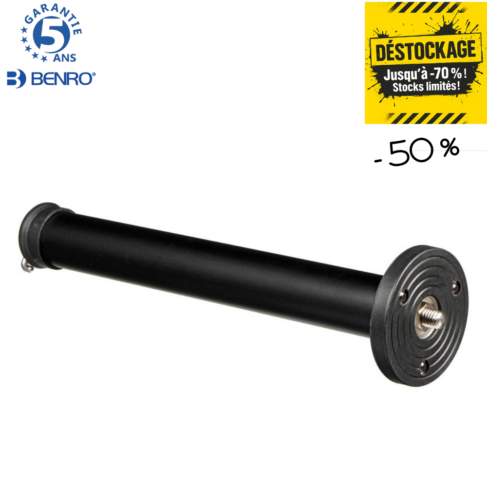 BENRO AC1 -50% ! Colonne Standard en Aluminium pour Trépied BENRO MACH 3 ADVENTURE SYSTEM GOPLUS Série 1 diamètre 24 mm Longueur 335 mm