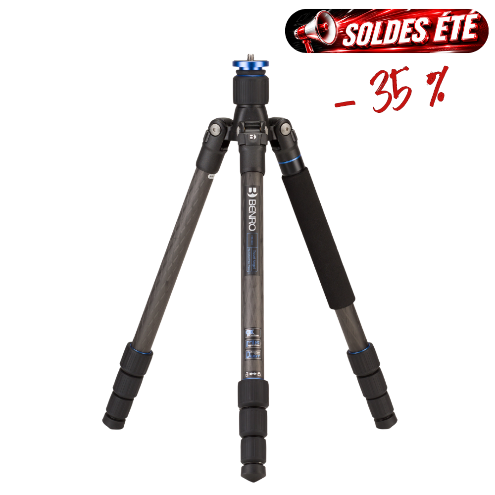 BENRO FTA18C -35% ! Trépied Travel Angel Carbone avec colonne Série 1 4 Sections 1,2 Kg Capacité 10 Kg
