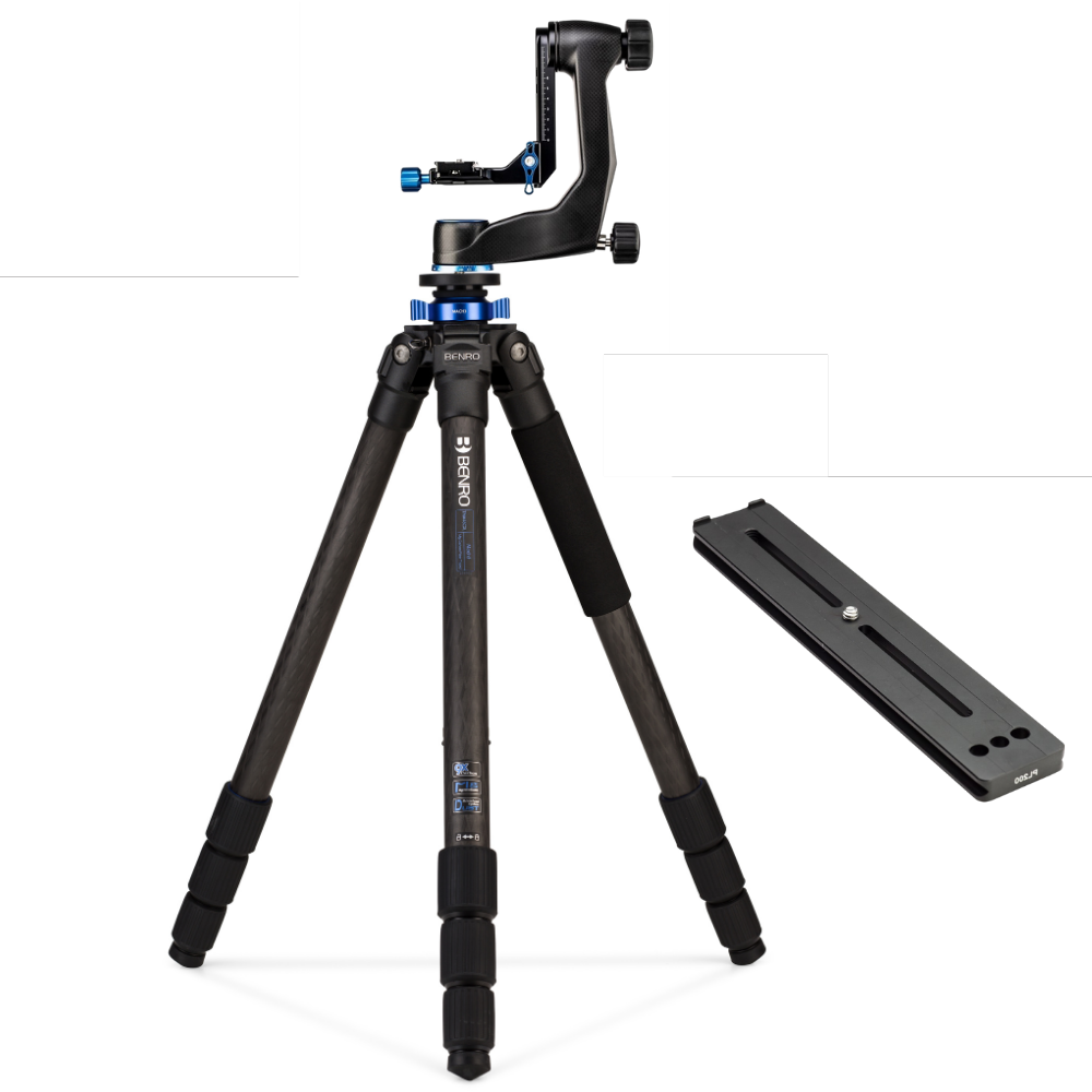 BENRO TMA48CXLGH5C -23% AVEC PL150 OFFERT ! KiT Trépied MACH 3 Carbone avec colonne Série 4 4 Sections avec tête pendulaire BENRO GH5C  3,7 Kg Capacité 20 Kg Hauteur 224 cm + Service Premium 2 ANS