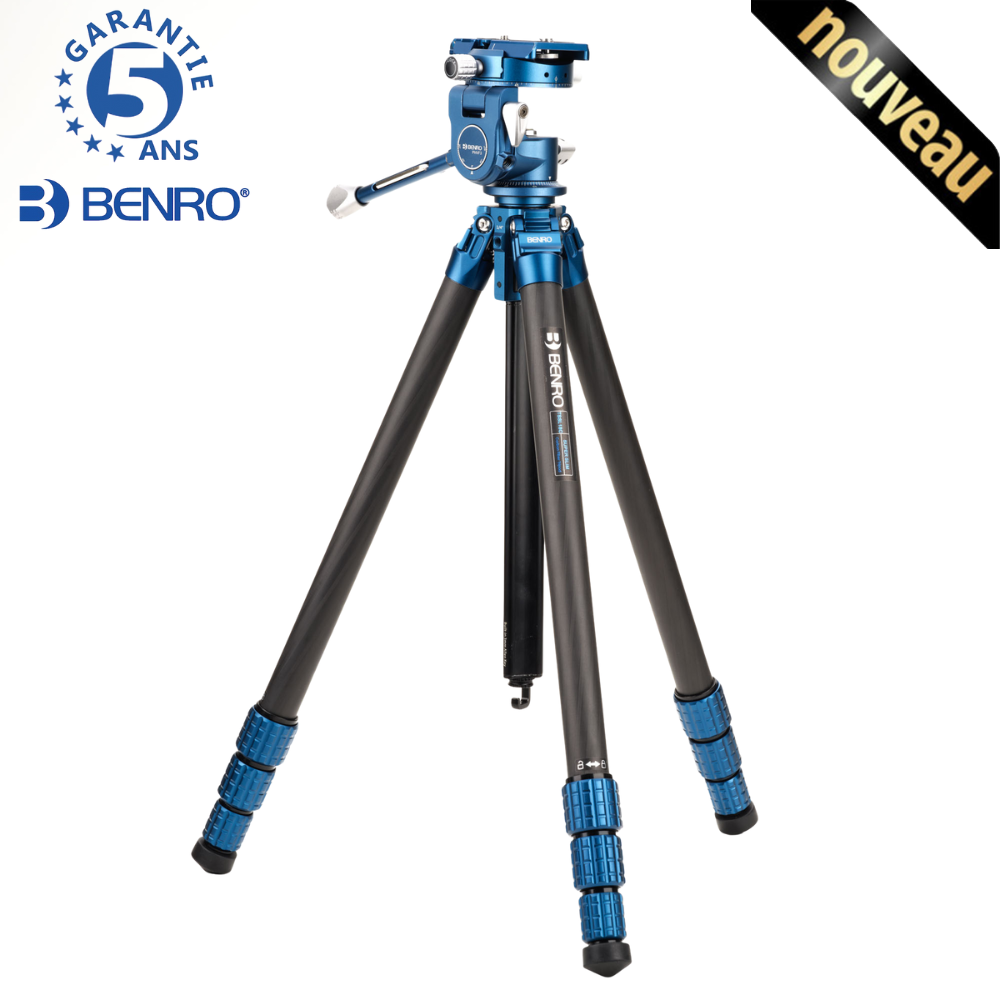 BENRO TSSL18CPHVF3 SUPERSLIM Kit trépied TSSL18C Carbone Série 1.5 4 sections tête photo BENRO PHVF3 3 axes Plateau arca et 501