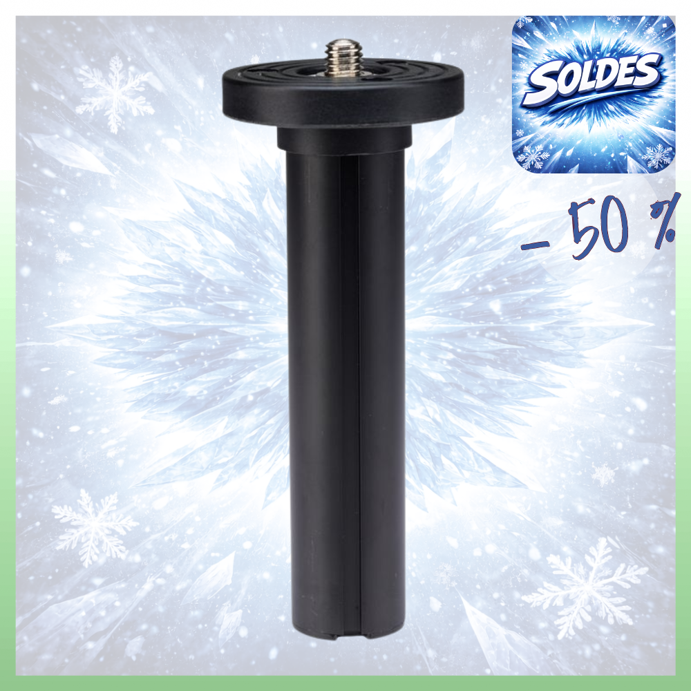 BENRO ASC2 -50% ! Colonne Courte en Aluminium pour Trépied BENRO MACH 3 ADVENTURE SYSTEM GOPLUS Série 2 Diamètre 28 mm Longueur 135 mm