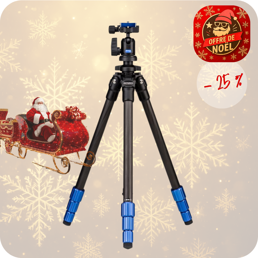 BENRO TSSL08CN00P -27% ! SUPERSLIM Kit trépied TSSL08C Carbone Série 0 4 sections Tête Photo BENRO N00P Plateau Arca PU40 - 1,02 Kg Capacité 4 Kg 52 cm replié hmax 156 cm