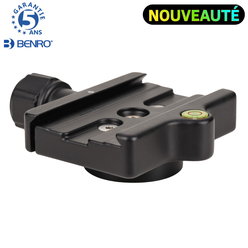 BENRO QRCT70 Étau Arca 70 mm 1/4"-20 & 3/8"-16 sécurité tirer et tourner