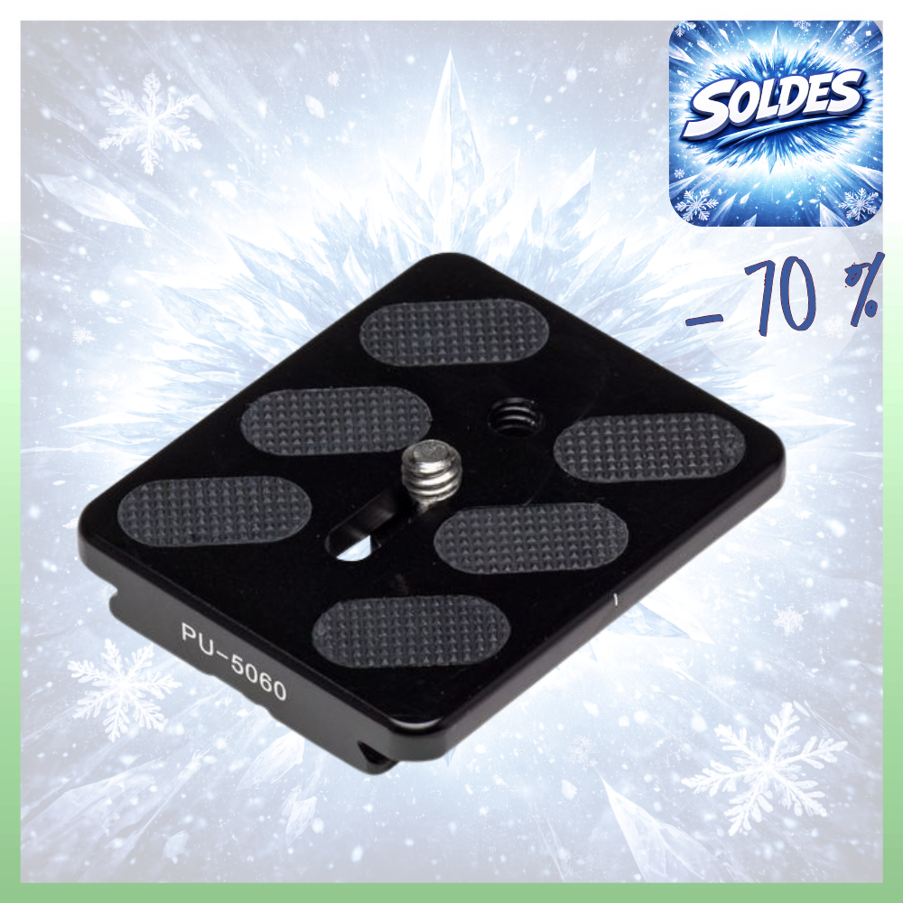 BENRO PU5060 -70% ! Plateau Arca-Swiss Large pour Boitier 50X60 mm