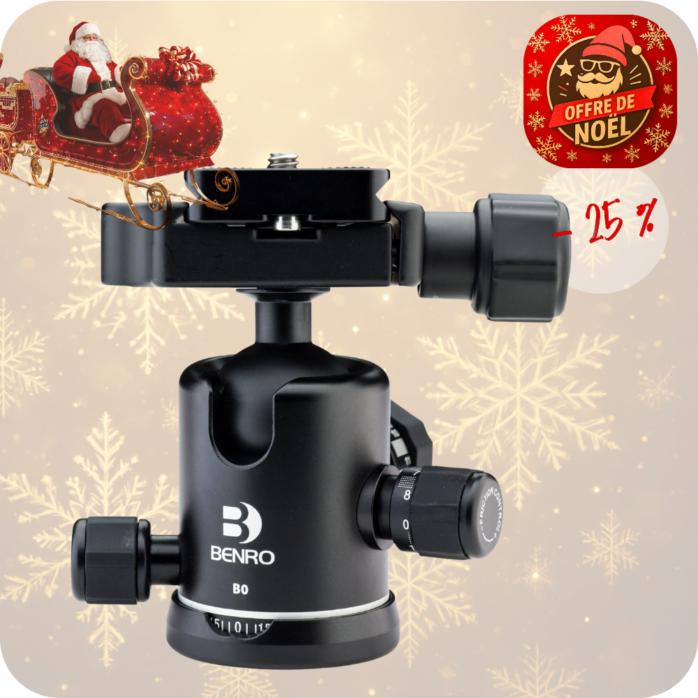BENRO B0 -25% ! Tête Rotule à friction + Plateau PU50 - Capacité 8 kg