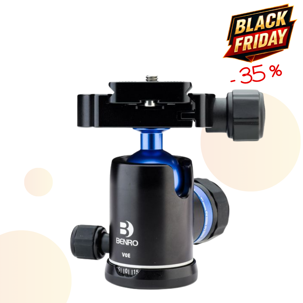 BENRO V0E -35% ! Tête Rotule Haut de Gamme Friction EXTRA Fluide Capacité 8 kg / Poids 400 g