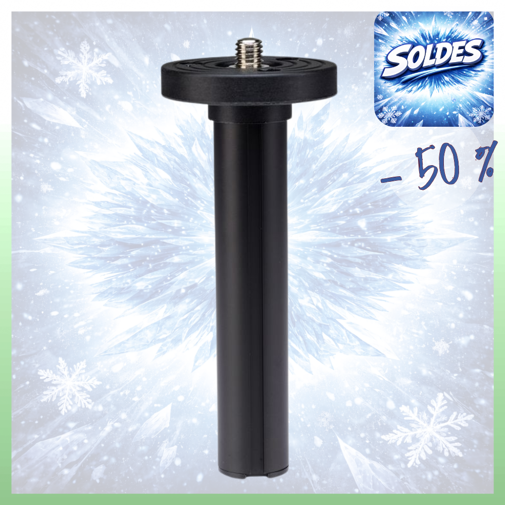 BENRO ASC1 -50% ! Colonne Courte en Aluminium pour Trépied BENRO MACH 3 ADVENTURE SYSTEM GOPLUS Série 1 diamètre 24 mm Longueur 135 mm