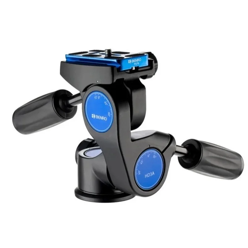 BENRO HD3A Tête 3 axes + Plateau PU70 Arca Swiss Capacité 12 kg / Poids 910 g