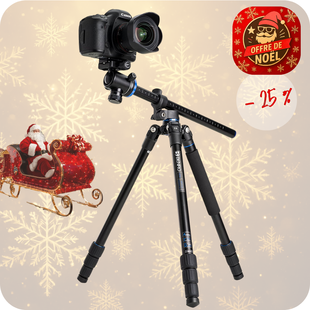 BENRO FGP18A -25% ! Trépied System GoPlus Aluminium Travel Colonne Orientable - Monopode - Capacité 8 Kg  + Service Premium 2 ANS