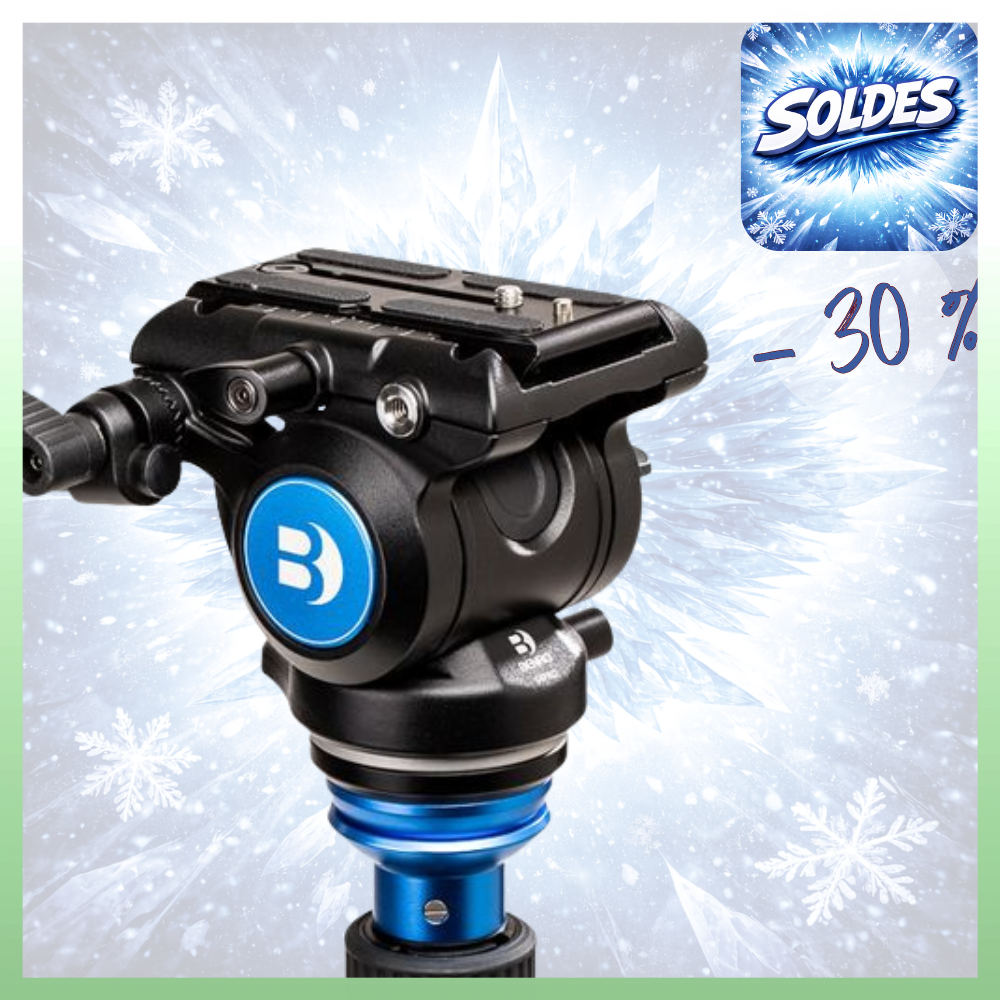 BENRO S4PRO -35% ! Tête Vidéo Fluide S4PRO Capacité 4 Kg Poids 1,1 Kg