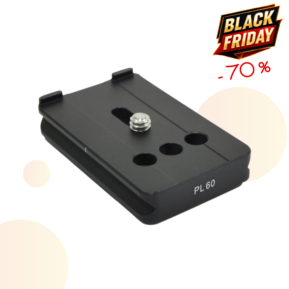 BENRO PL60 -70% ! Plateau Arca-Swiss pour Objectif Longueur 60 mm pour Tête GH2, GH3, GH5C ...