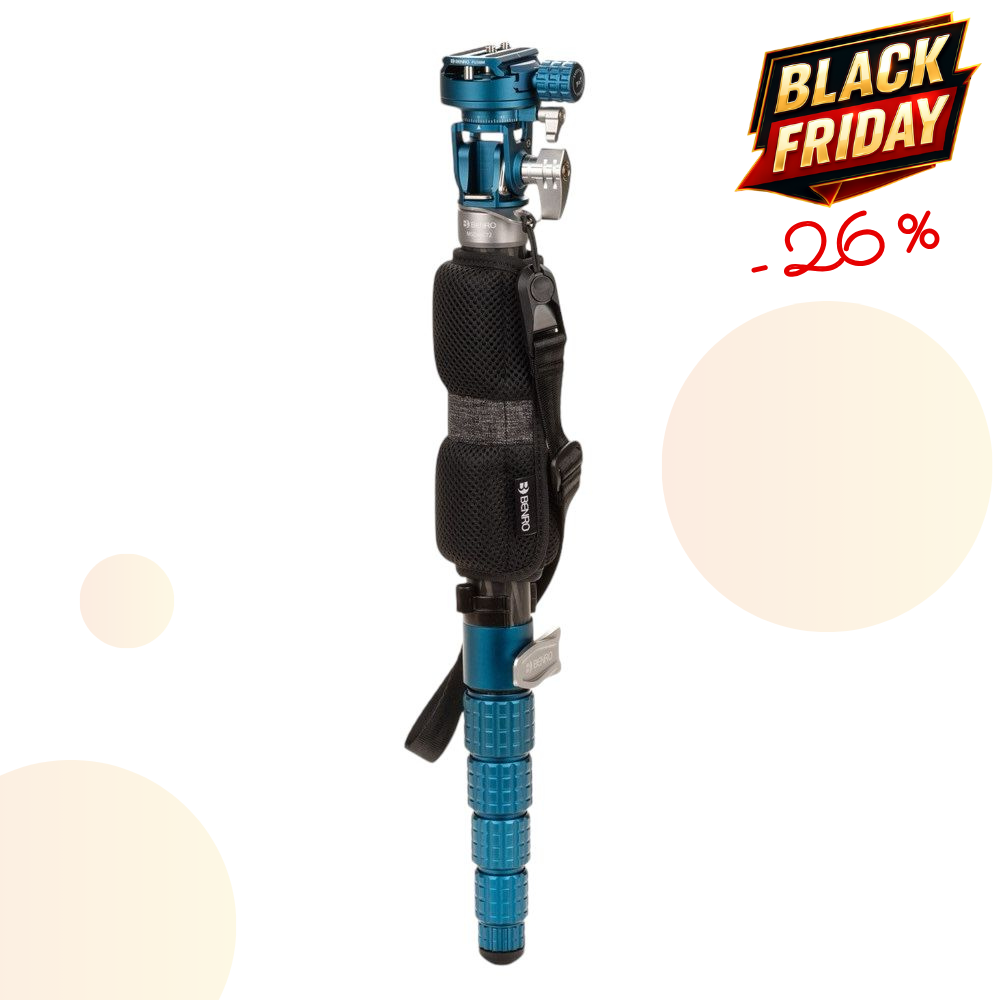 BENRO MSD46C72 -26% ! SupaDupa72 Monopode en fibre de carbone 49cm plié Hauteur 183cm Poids 900g Capacité 8Kg