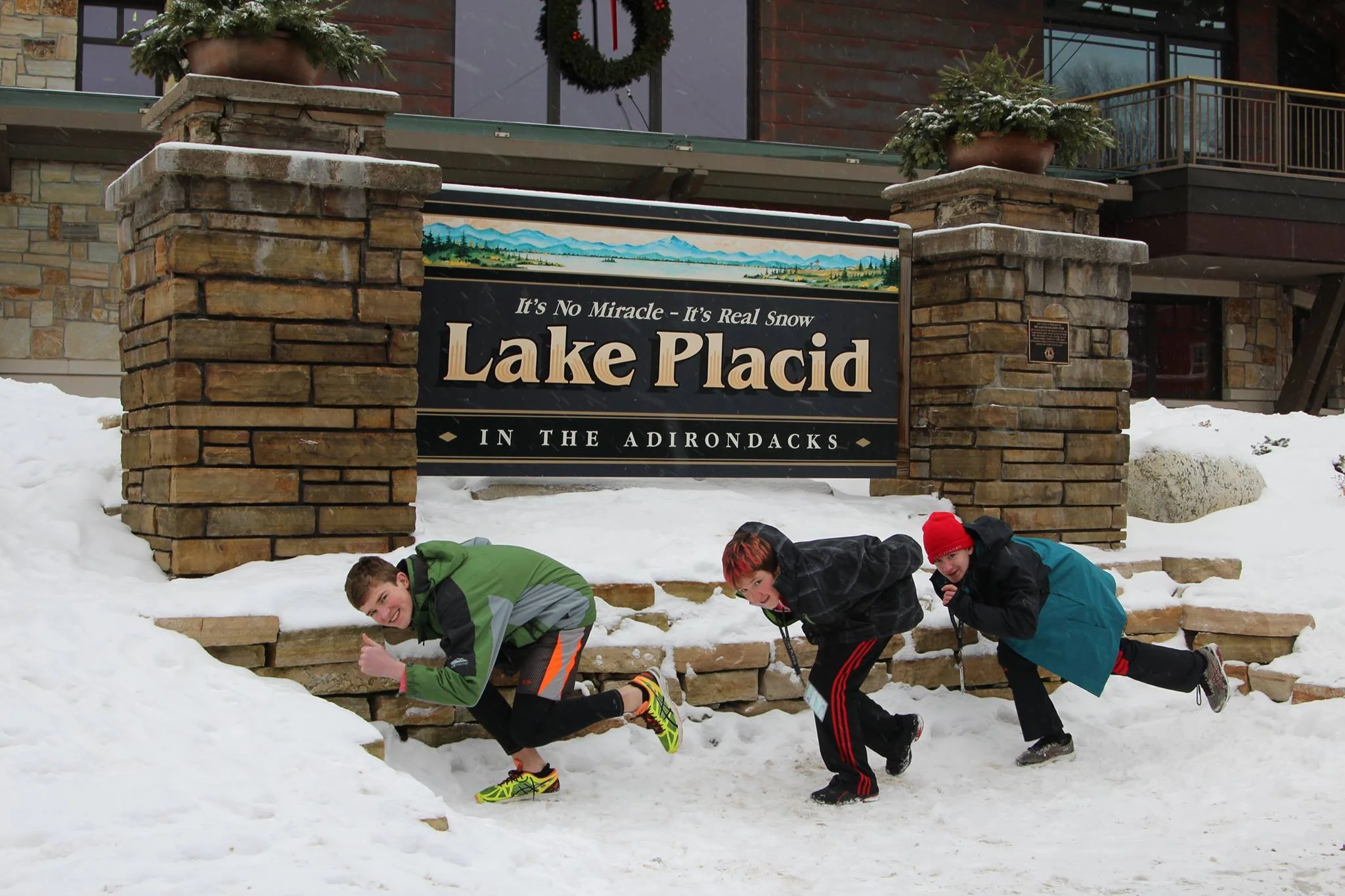Some of our skaters showing their best form while competing in Lake Placid (home of the 1980 Olympics)