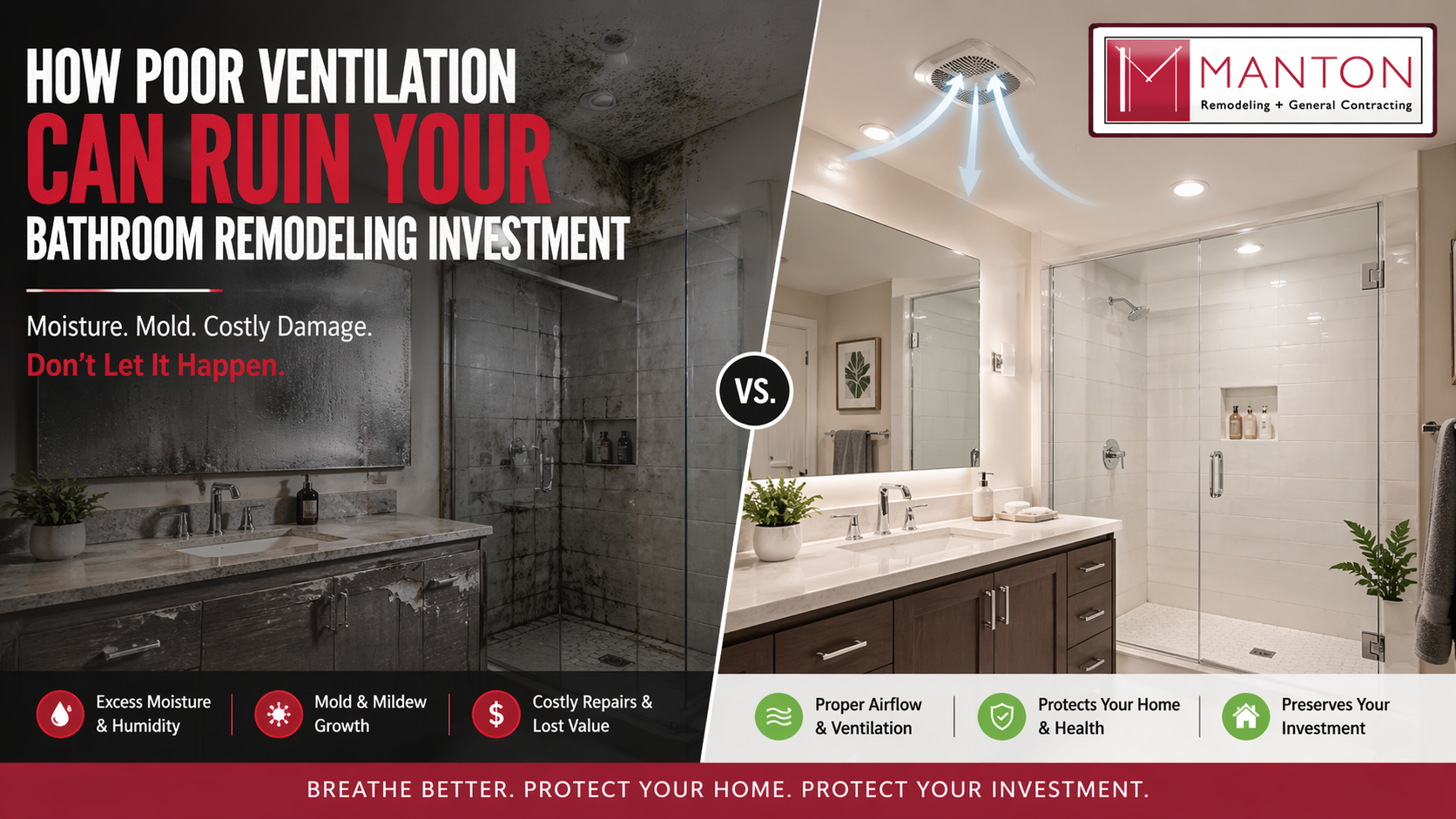 How Poor Ventilation Can Ruin Your Bathroom Remodeling Investment