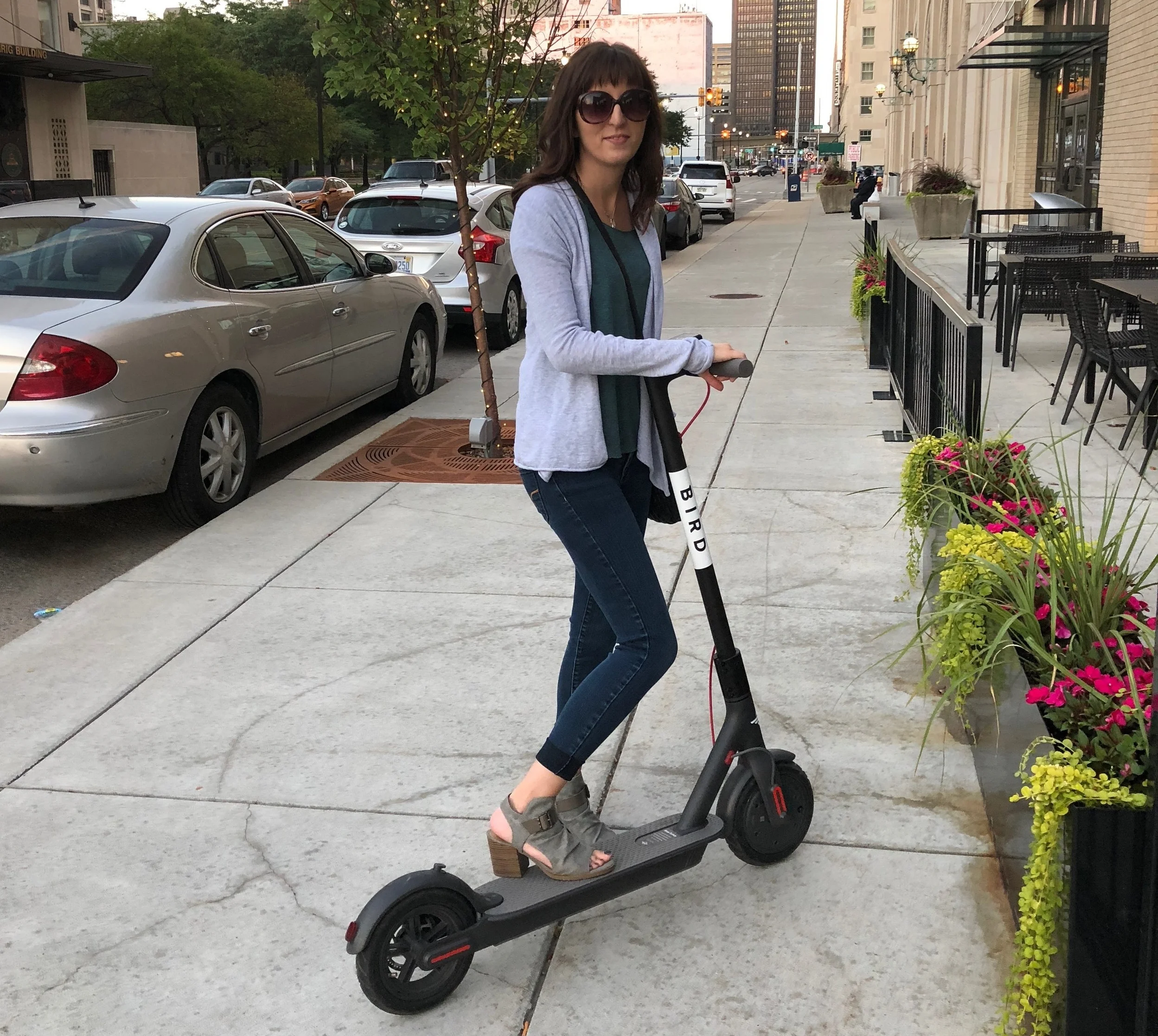 Cruising Downtown Detroit with Bird