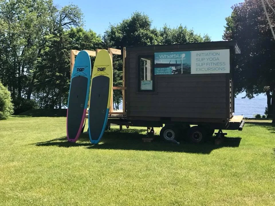 Une Carapace est utilisée comme local d'école de SUP