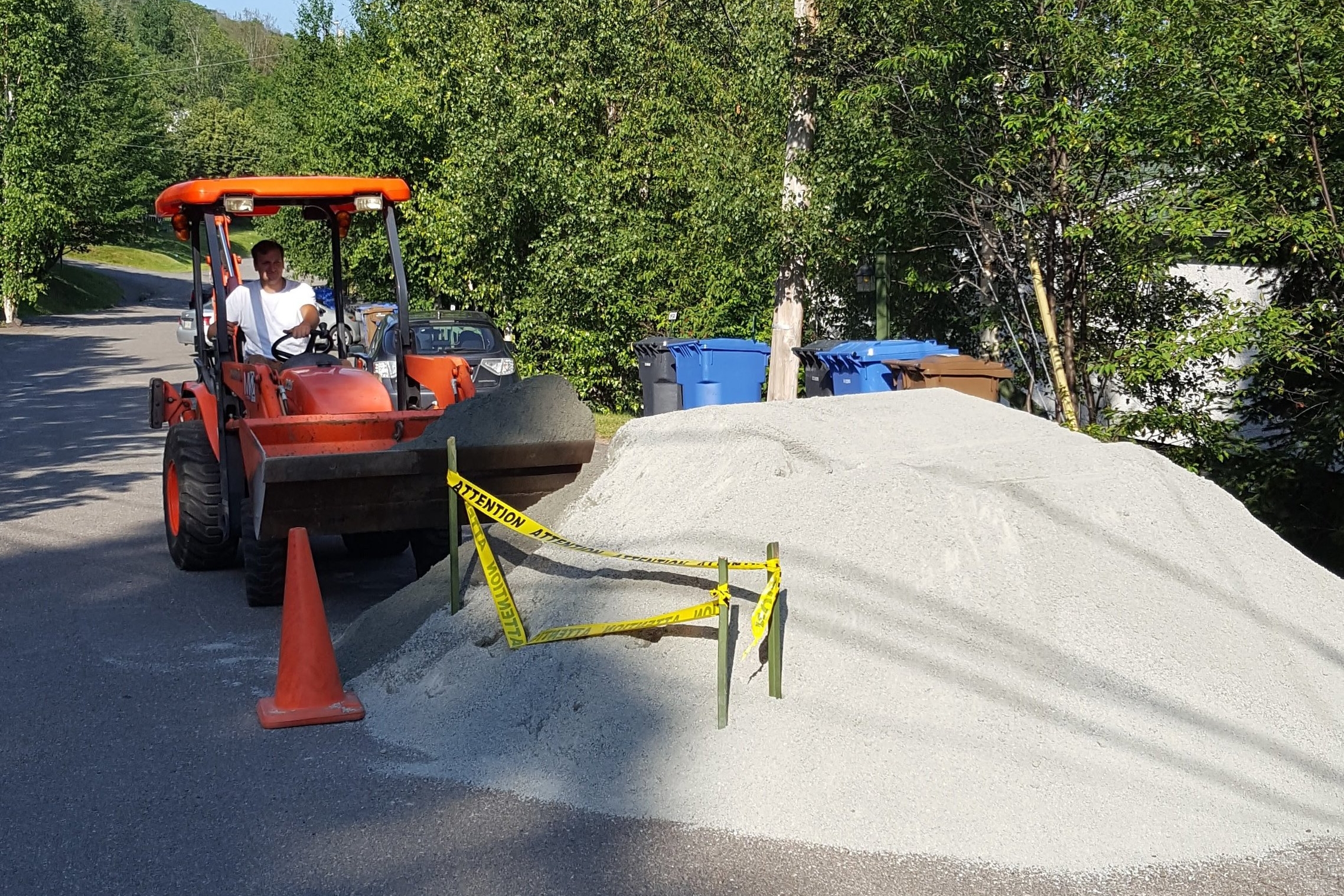 Travaux de paysagement (trottoir et escalier)
