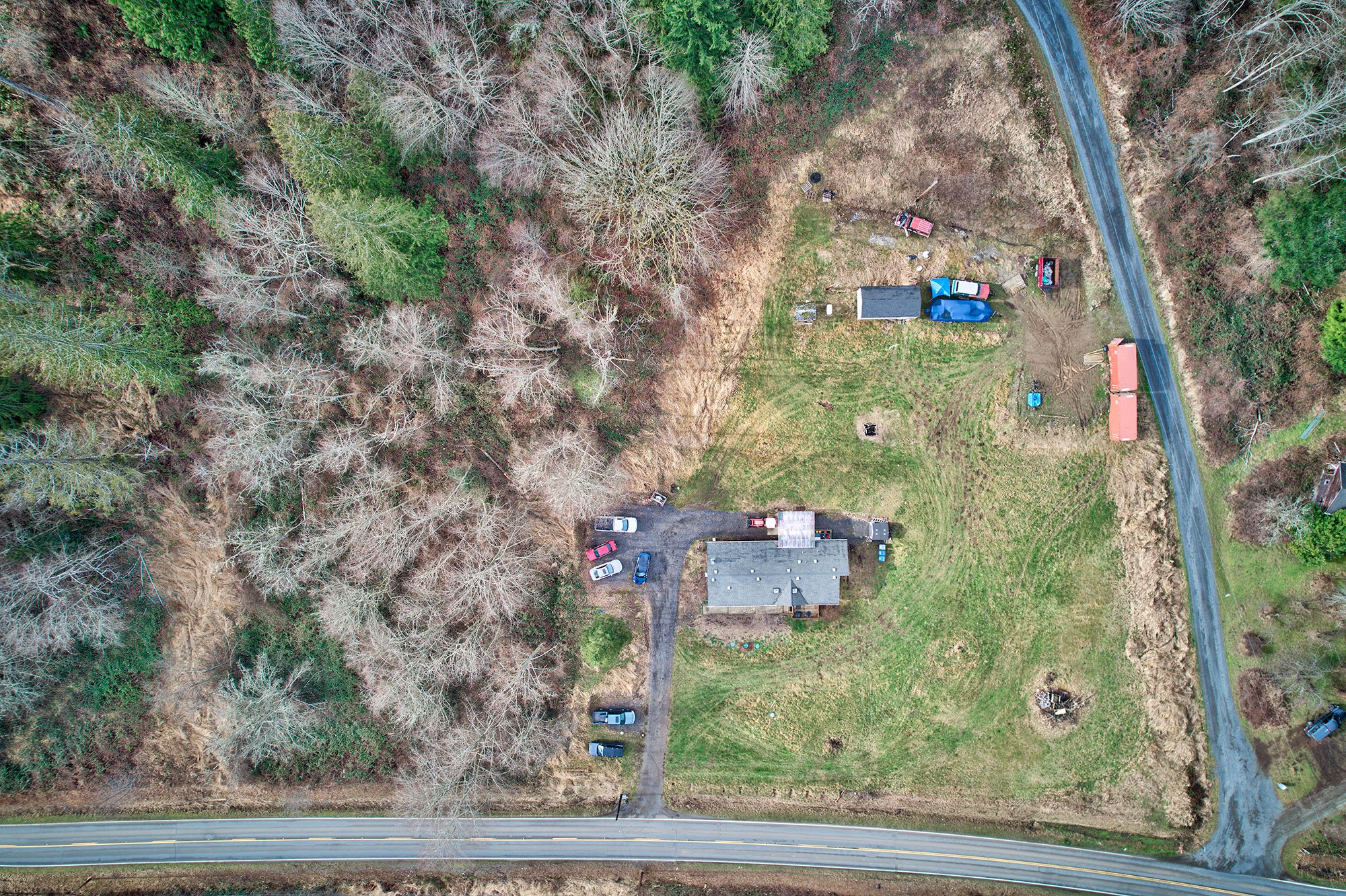 Drone View Overhead - 1432 Woods Creek Rd