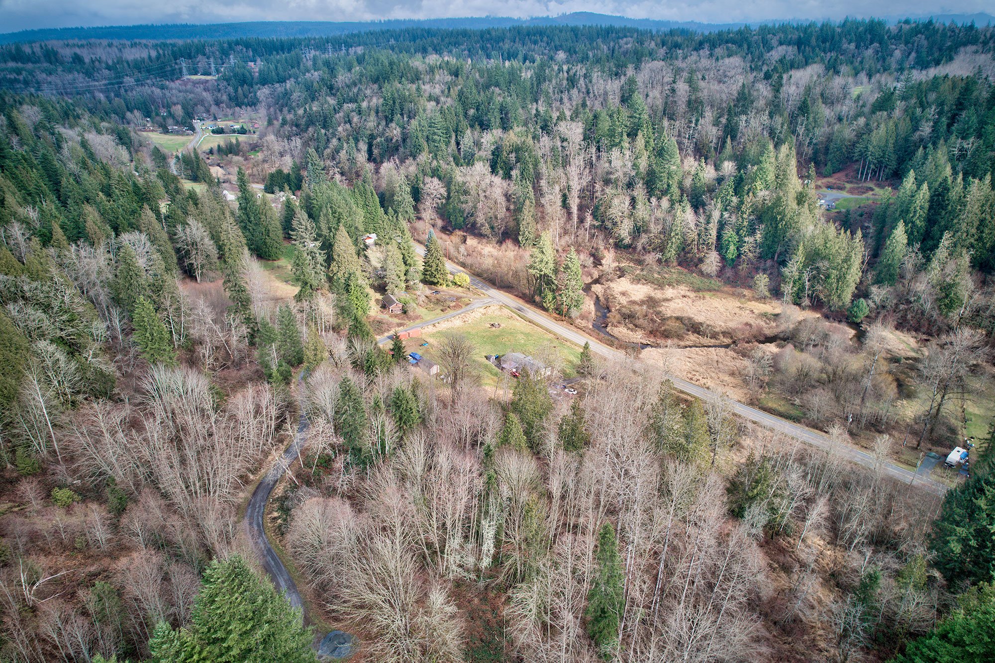 Drone View Looking Northeast - 1432 Woods Creek Rd