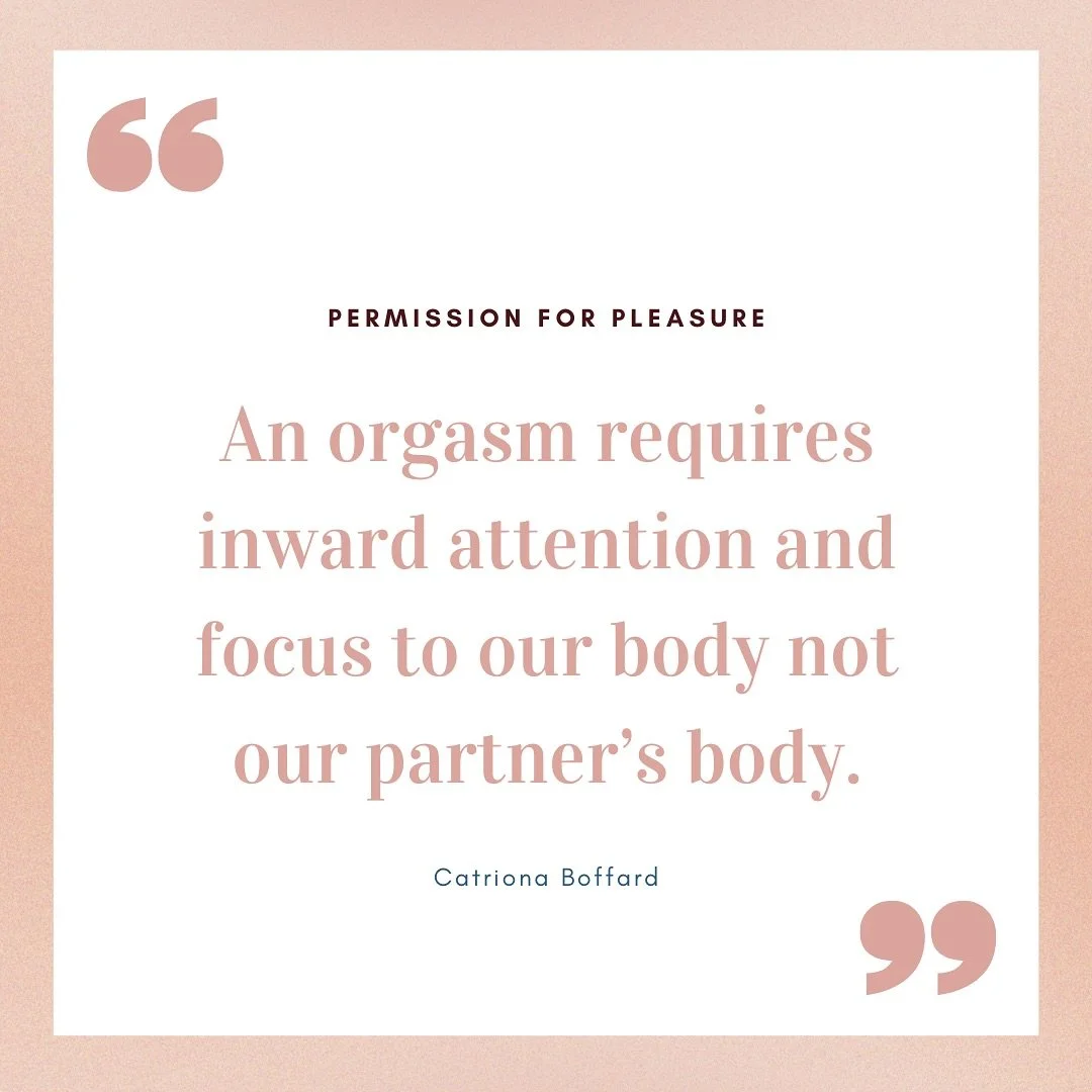 Did you catch that? I asked @sexologywithcatriona to repeat this when she said it on the podcast. 

We need to focus on &ldquo;our body&rdquo; not our partner&rsquo;s body. 

Are you doing that? 
Allowing yourself &ldquo;inward attention?&rdquo;
Psss