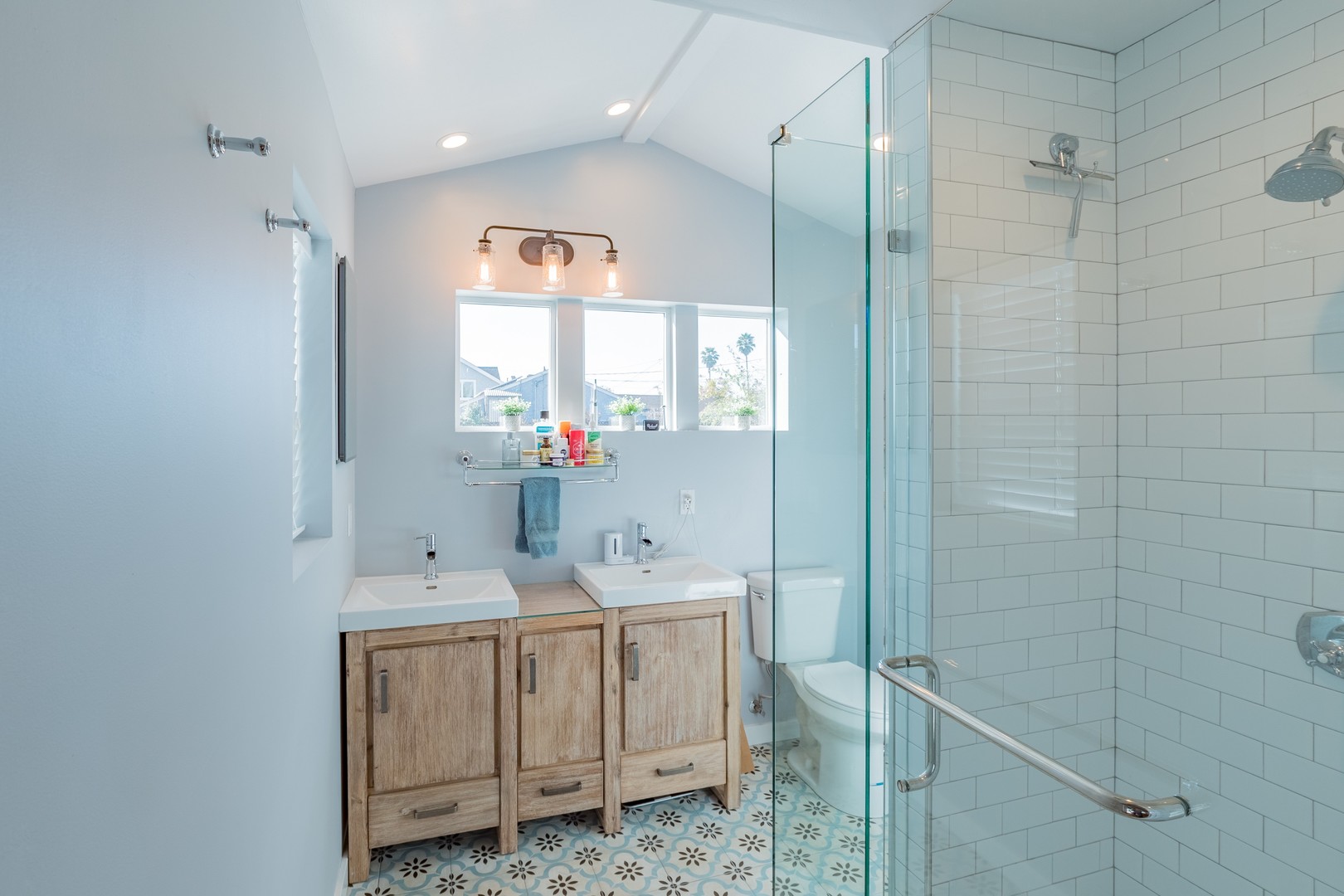 Updated Master Bathroom in House for Rent