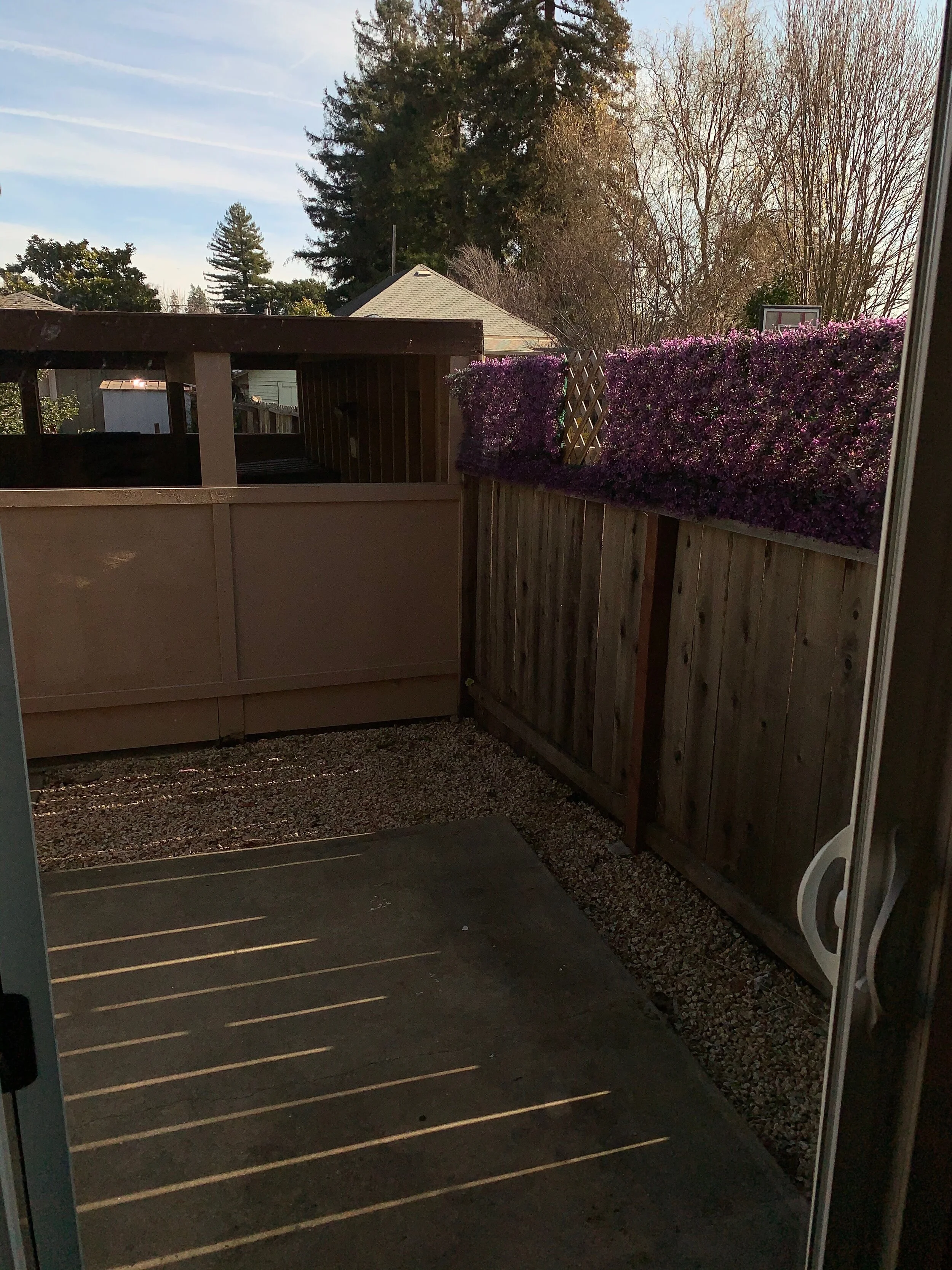 outdoor carport flooring on 320 Berry Street Apt B Blue Sky Property Management