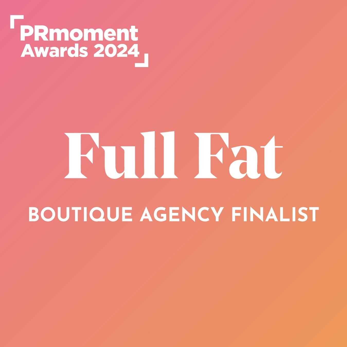 Beyond happy to be shortlisted for Boutique Agency of the Year for @prmoment_ Awards💫

A big shout out to our team for a mega 2023 and🤞for next month&rsquo;s #PRmomentAwards